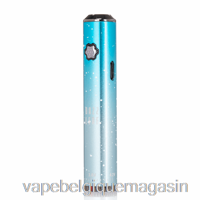 Vape Belgique Dazzleaf Squarii Bottom Twist 510 Batterie éclaboussures Bleu Ciel